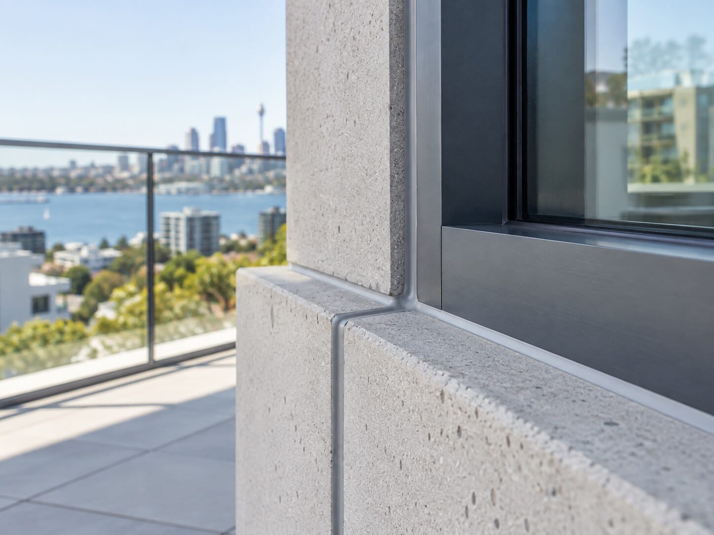 Polyurethane caulking applied to an external joint in Sydney