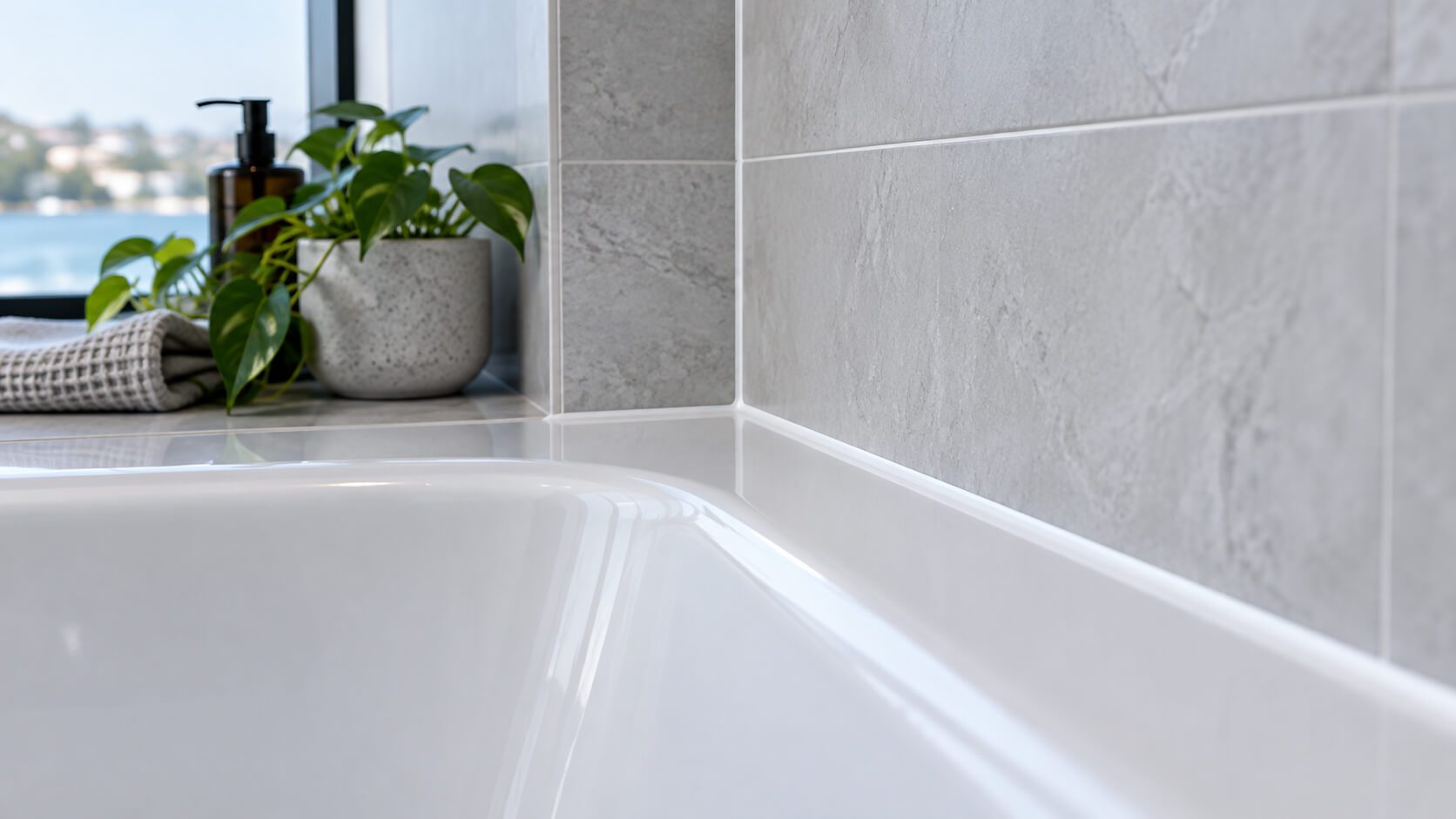 Silicone caulking work in a Sydney home