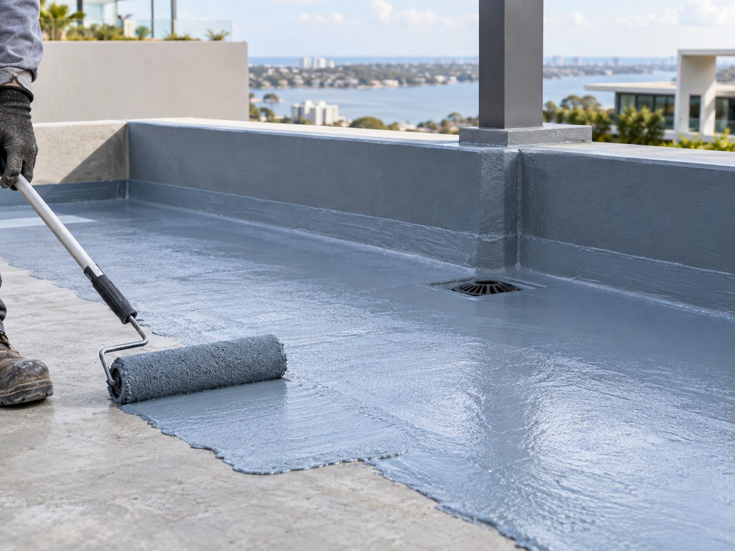 Waterproofing membrane applied to a Sydney wet area